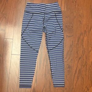 Sweaty Betty Blue & White Geo-Print women’s Leggings